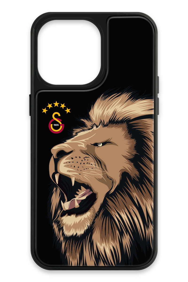 Galatasaray Aslan Gibi Kükre Cam Telefon Kılıfı