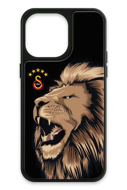 Galatasaray Aslan Gibi Kükre Cam Telefon Kılıfı