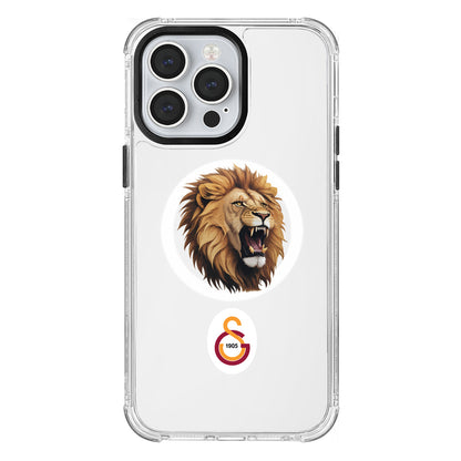 Galatasaray Aslan Kükre Arma Magsafe Şeffaf Telefon Kılıfı
