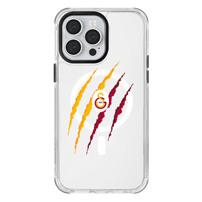 Galatasaray Aslan Pençe Magsafe Şeffaf Telefon Kılıfı