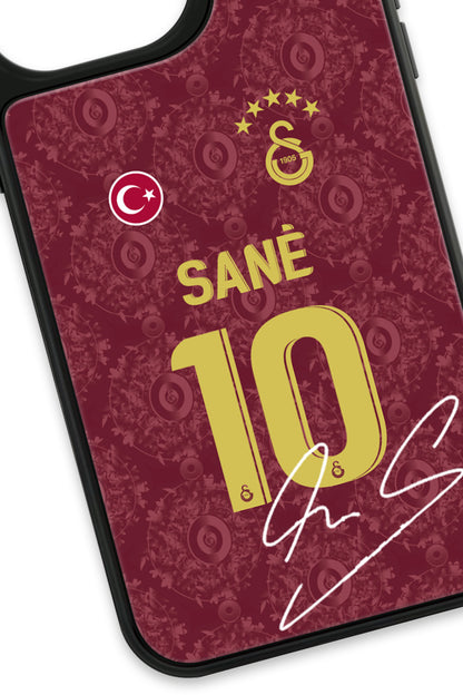 Galatasaray Leroy Sane 3. Forma İmzalı Cam Telefon Kılıfı