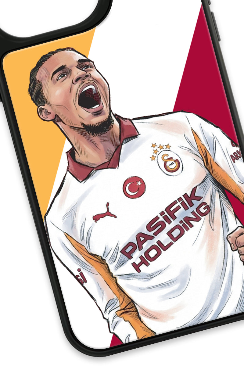Galatasaray Leroy Sane Gol Sevinci Cam Telefon Kılıfı