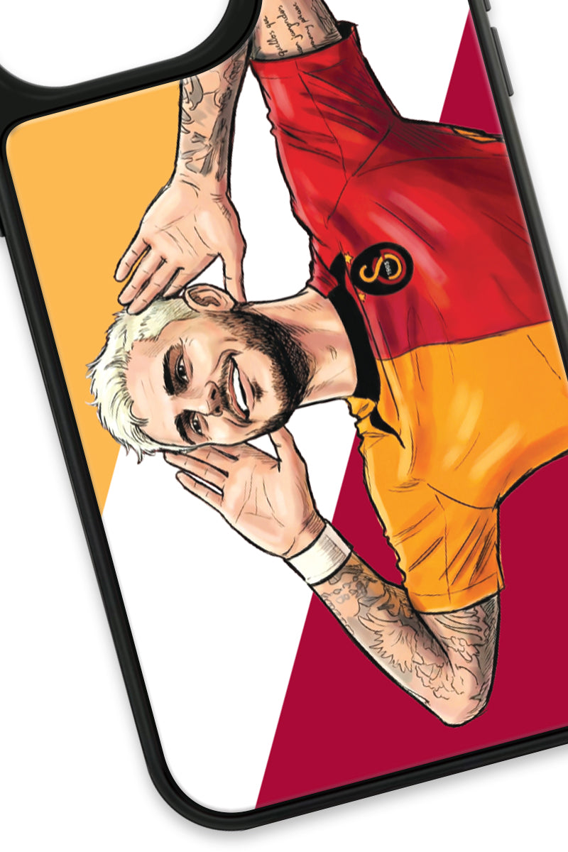 Galatasaray Mauro Icardi Gol Sevinci Cam Telefon Kılıfı