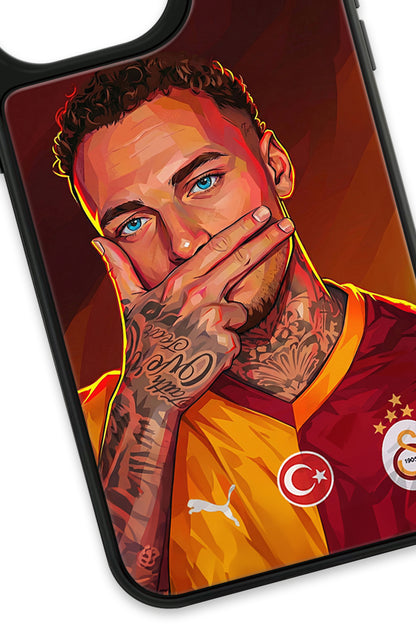Galatasaray Noa Lang Gol Sevinci Cam Telefon Kılıfı