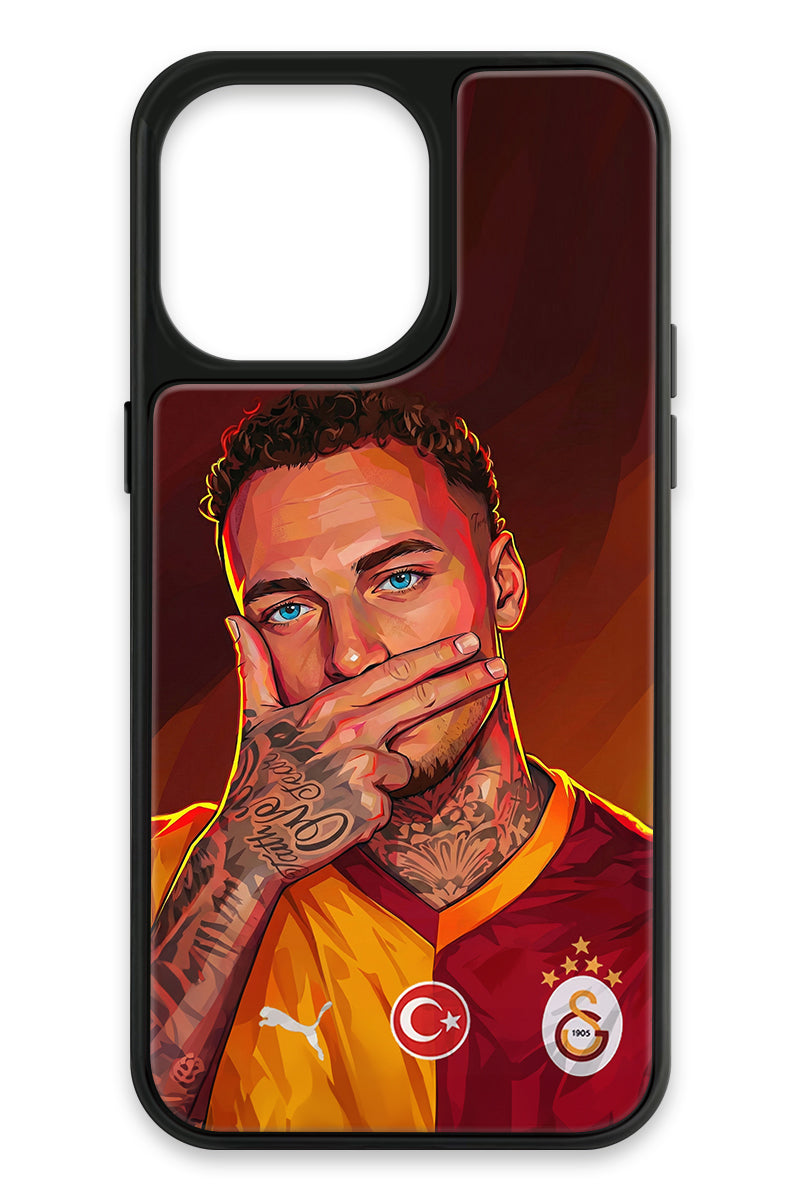 Galatasaray Noa Lang Gol Sevinci Cam Telefon Kılıfı