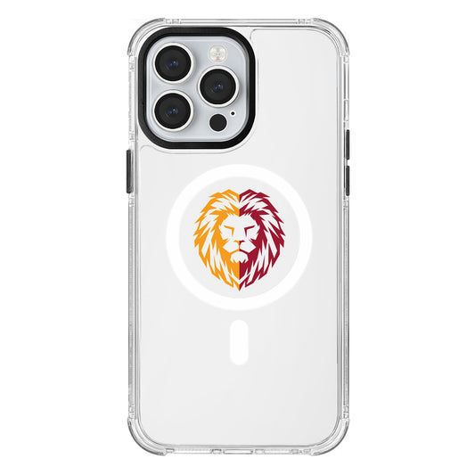 Galatasaray Parçalı Aslan Magsafe Şeffaf Telefon Kılıfı