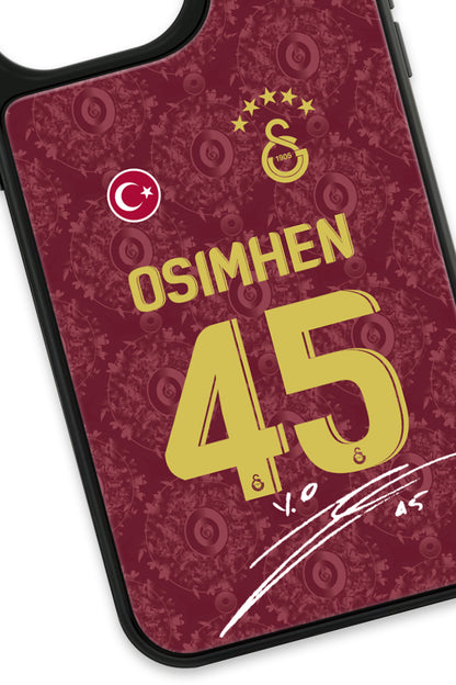 Galatasaray Victor Osimhen 3. Forma İmzalı Cam Telefon Kılıfı