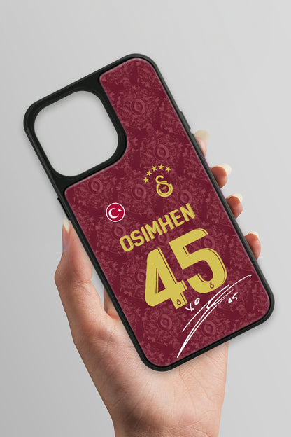 Galatasaray Victor Osimhen 3. Forma İmzalı Cam Telefon Kılıfı
