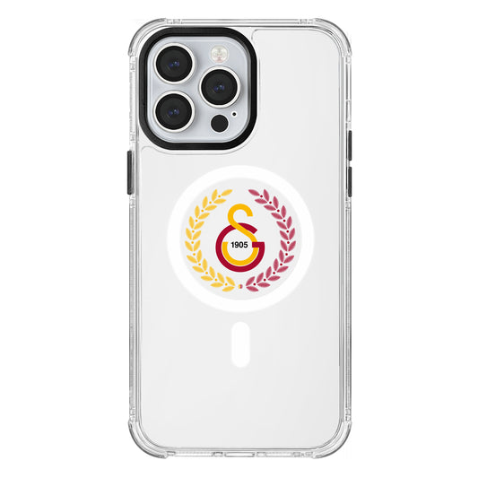 Galatasaray Yaprak Arma Magsafe Şeffaf Telefon Kılıfı