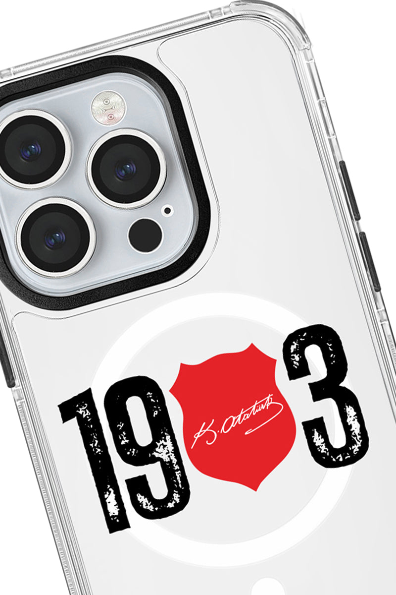 Beşiktaş ATA İmza 1903 Magsafe Şeffaf Telefon Kılıfı
