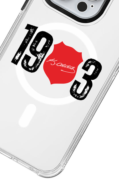 Beşiktaş ATA İmza 1903 Magsafe Şeffaf Telefon Kılıfı