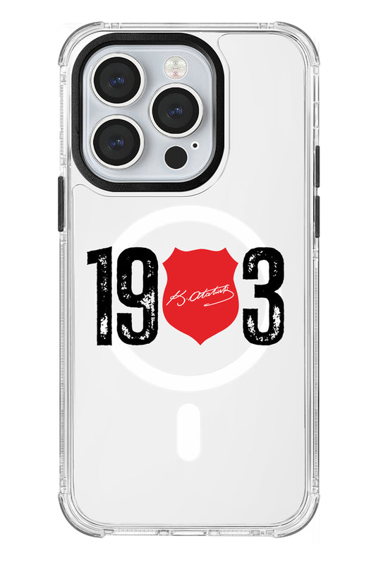 Beşiktaş ATA İmza 1903 Magsafe Şeffaf Telefon Kılıfı