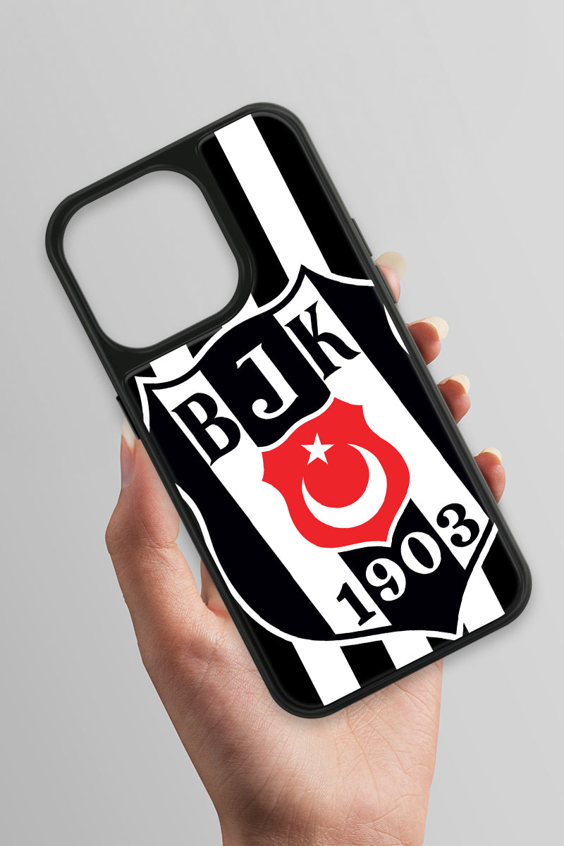 Beşiktaş Büyük Arma Cam Telefon Kılıfı