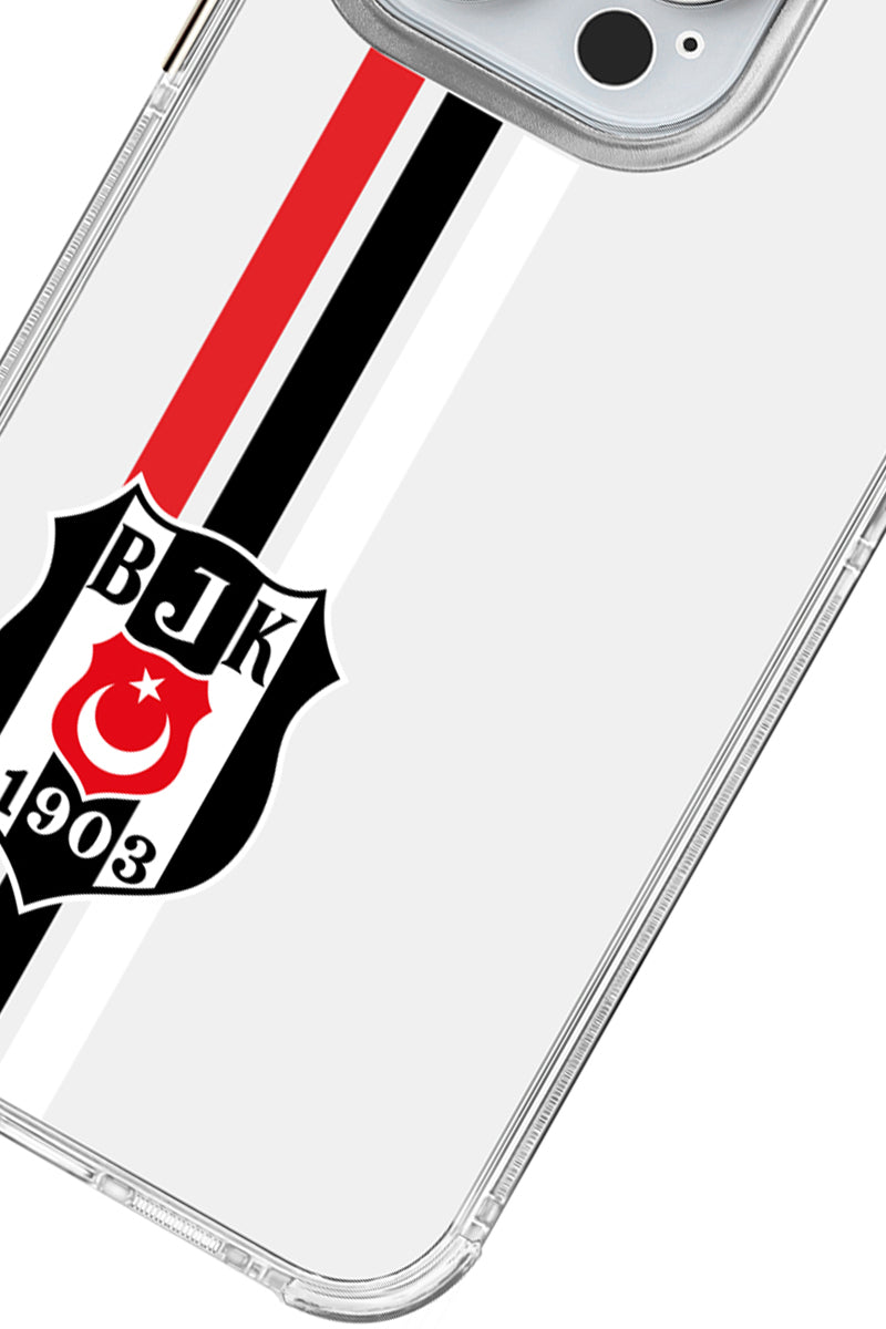 Beşiktaş Çizgi Arma Şeffaf Telefon Kılıfı