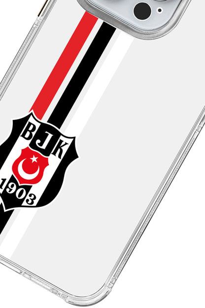 Beşiktaş Çizgi Arma Şeffaf Telefon Kılıfı