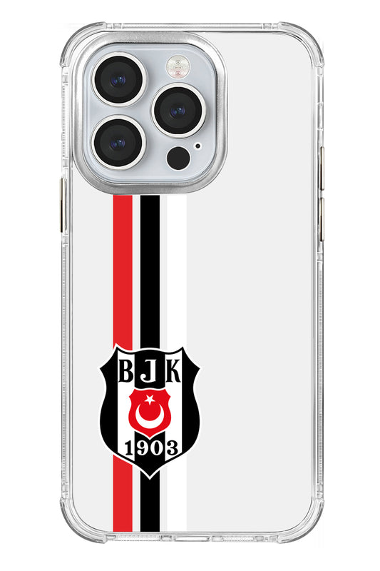 Beşiktaş Çizgi Arma Şeffaf Telefon Kılıfı