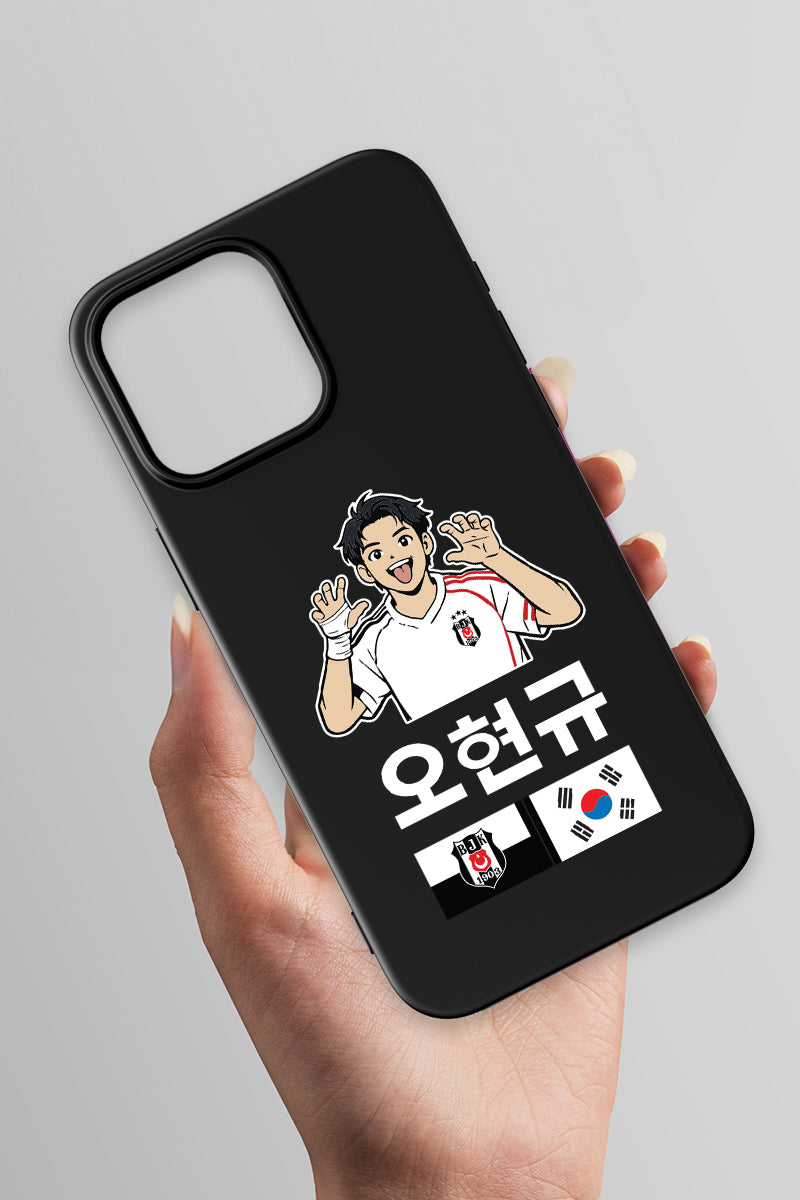 Beşiktaş HyeonGyu OH Siyah Silikon Telefon Kılıfı