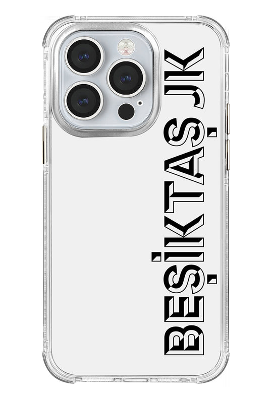 Beşiktaş JK Dikey Şeffaf Telefon Kılıfı