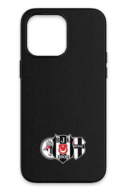 Beşiktaş Üç Arma Deri Magsafe Telefon Kılıfı
