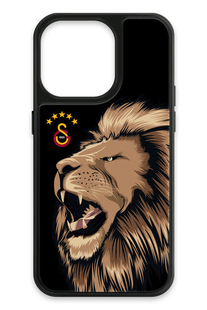 Galatasaray Aslan Gibi Kükre Cam Telefon Kılıfı