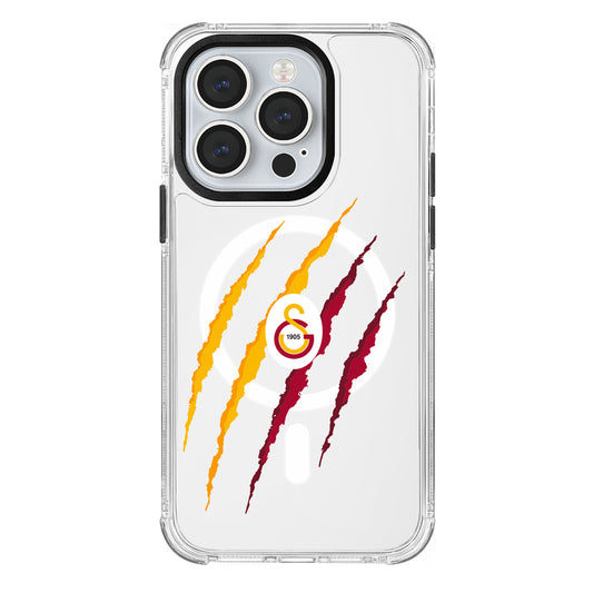 Galatasaray Aslan Pençe Magsafe Şeffaf Telefon Kılıfı