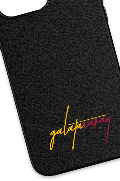 Galatasaray El Yazı Deri Magsafe Telefon Kılıfı