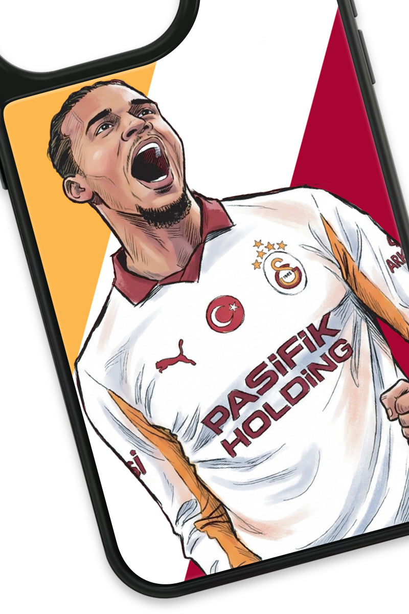 Galatasaray Leroy Sane Gol Sevinci Cam Telefon Kılıfı