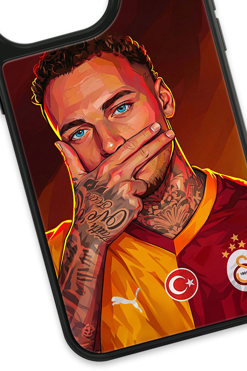 Galatasaray Noa Lang Gol Sevinci Cam Telefon Kılıfı