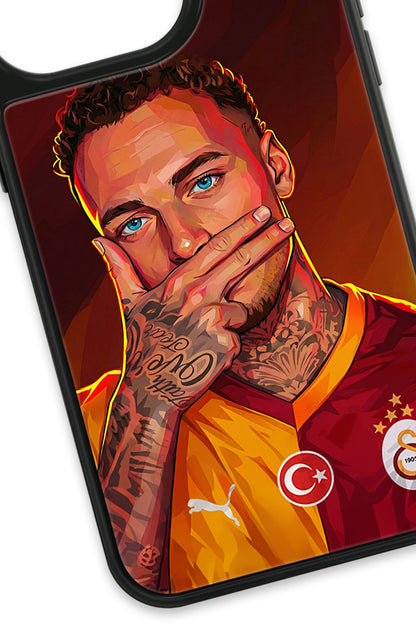 Galatasaray Noa Lang Gol Sevinci Cam Telefon Kılıfı