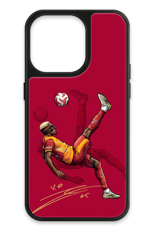 Galatasaray Osimhen Röveşata İmzalı Cam Telefon Kılıfı
