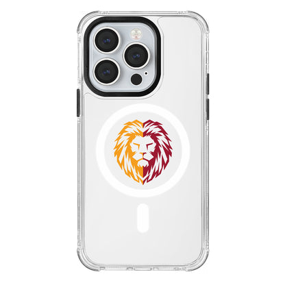 Galatasaray Parçalı Aslan Magsafe Şeffaf Telefon Kılıfı