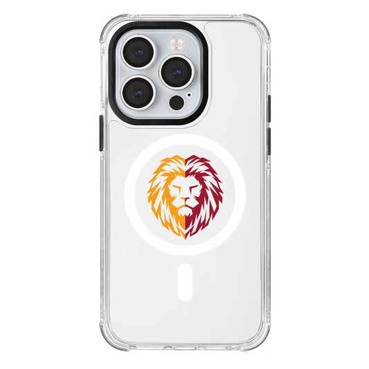 Galatasaray Parçalı Aslan Magsafe Şeffaf Telefon Kılıfı