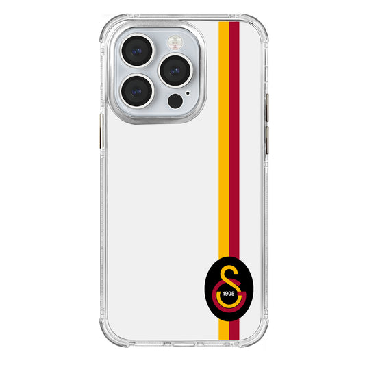 Galatasaray Parçalı Detay Siyah Arma Şeffaf Telefon Kılıfı