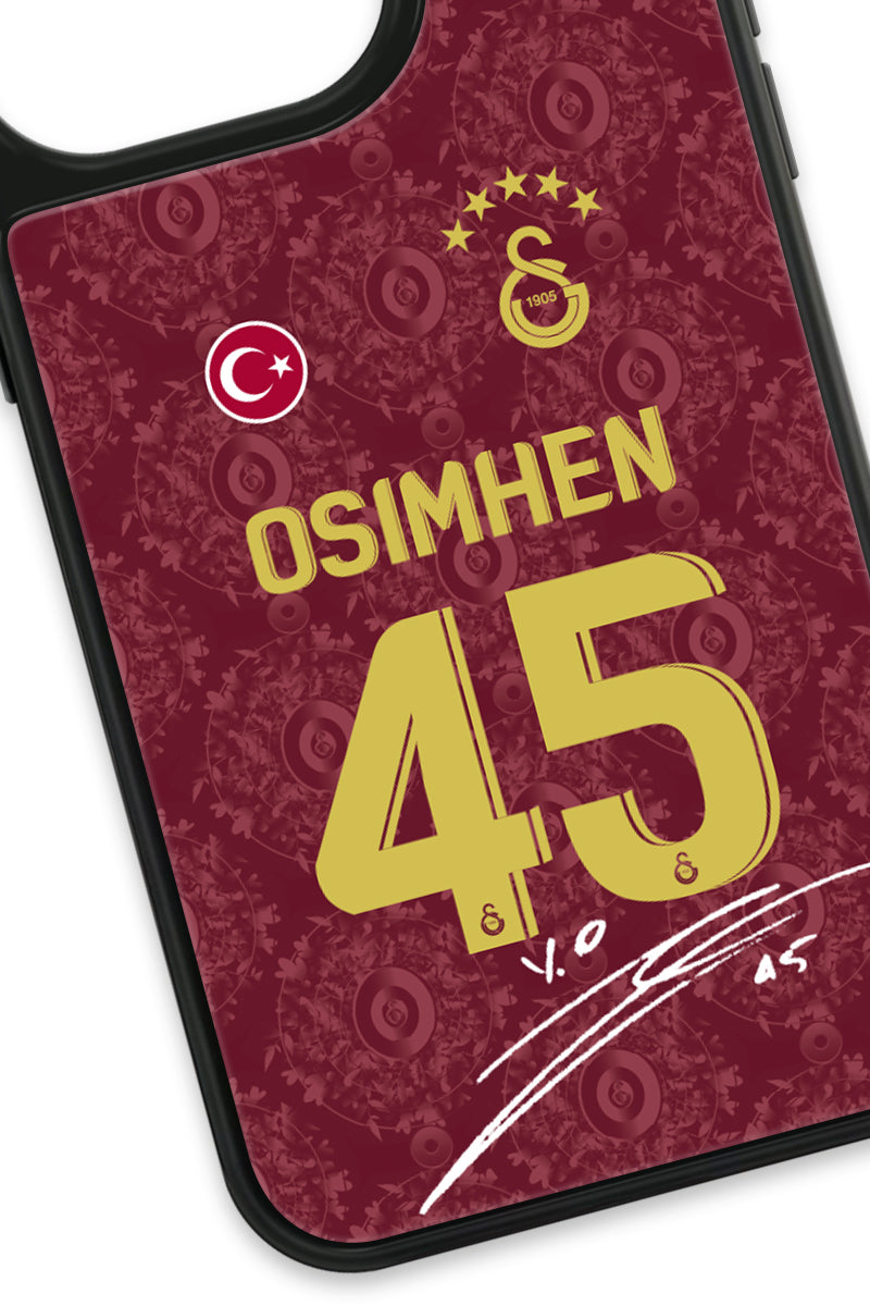 Galatasaray Victor Osimhen 3. Forma İmzalı Cam Telefon Kılıfı