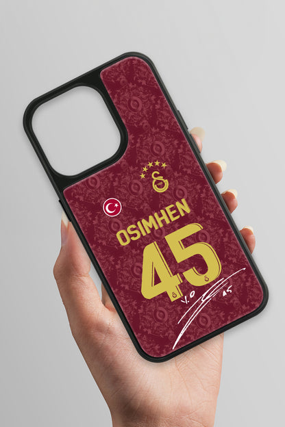 Galatasaray Victor Osimhen 3. Forma İmzalı Cam Telefon Kılıfı