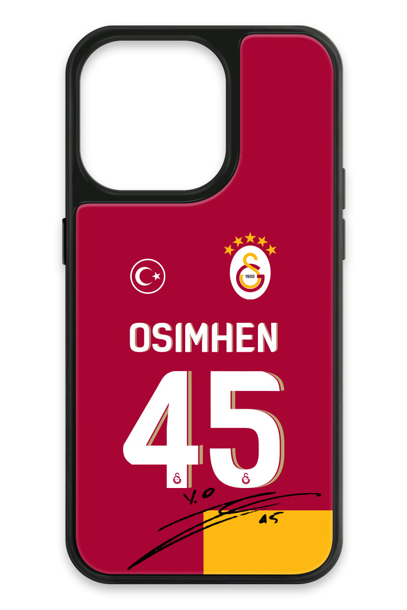 Galatasaray Victor Osimhen Parçalı Forma İmzalı Cam Telefon Kılıfı
