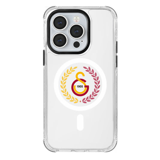 Galatasaray Yaprak Arma Magsafe Şeffaf Telefon Kılıfı