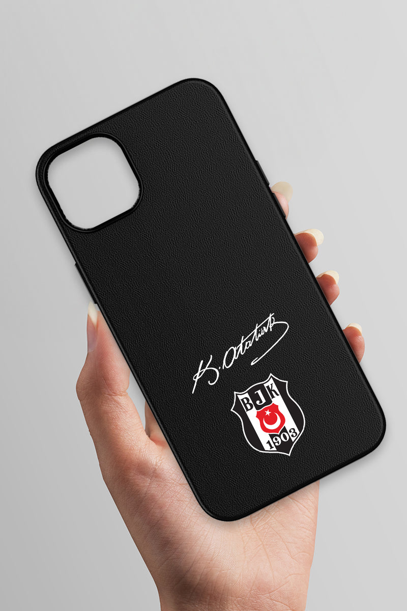 Beşiktaş Arma Atatürk İmza Deri Magsafe Telefon Kılıfı