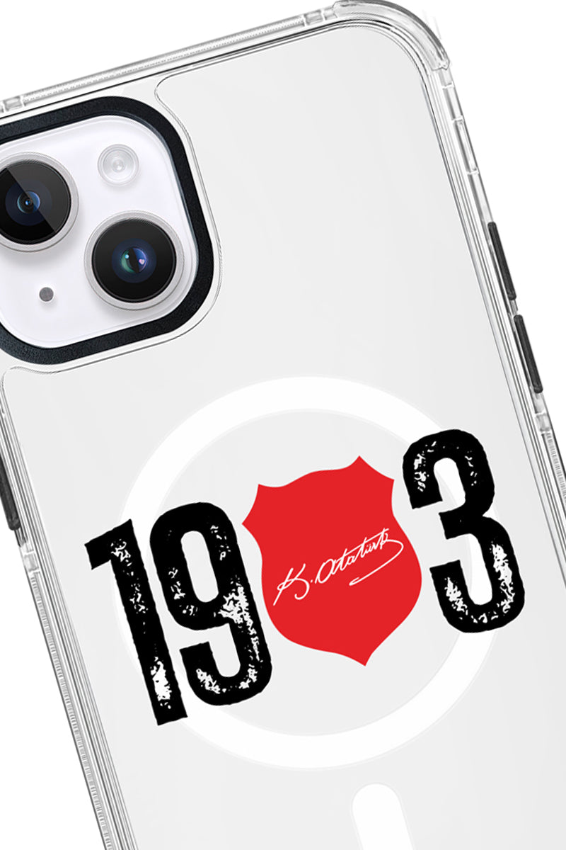 Beşiktaş ATA İmza 1903 Magsafe Şeffaf Telefon Kılıfı