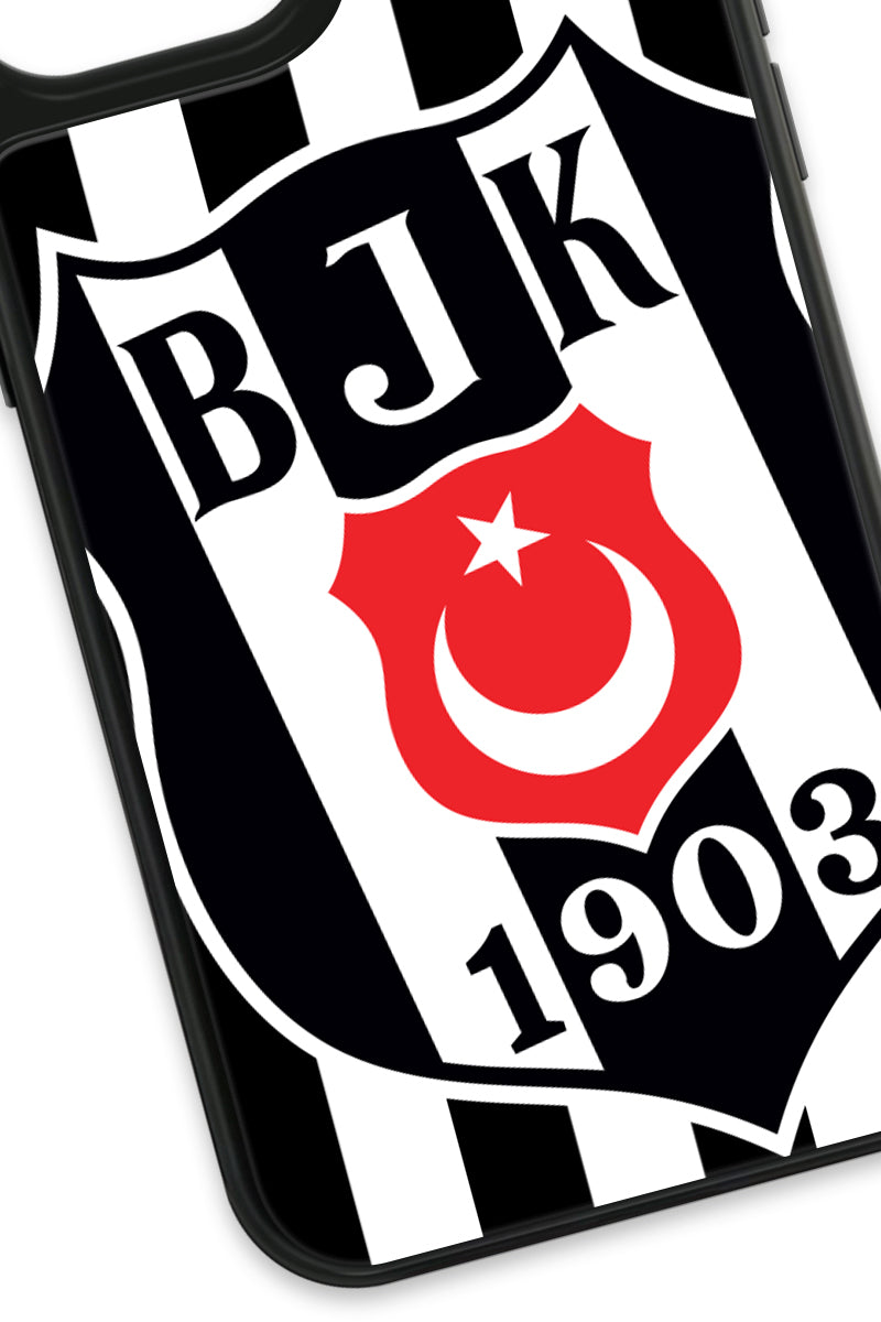 Beşiktaş Büyük Arma Cam Telefon Kılıfı
