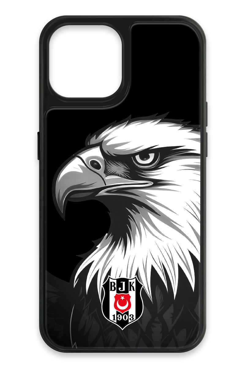 Beşiktaş Büyük Kartal Cam Telefon Kılıfı