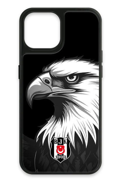 Beşiktaş Büyük Kartal Cam Telefon Kılıfı