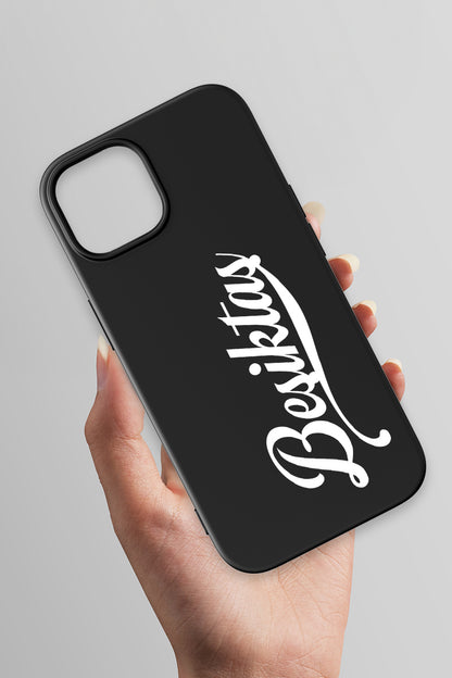 Beşiktaş El Yazılı Siyah Telefon Kılıfı