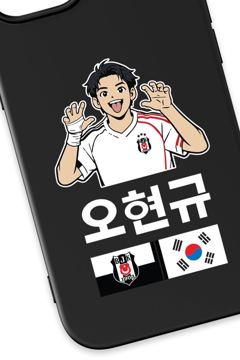Beşiktaş HyeonGyu OH Siyah Silikon Telefon Kılıfı