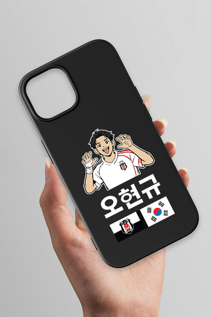 Beşiktaş HyeonGyu OH Siyah Silikon Telefon Kılıfı
