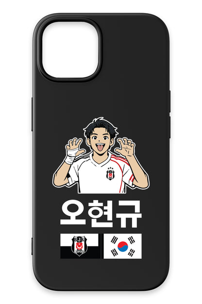 Beşiktaş HyeonGyu OH Siyah Silikon Telefon Kılıfı