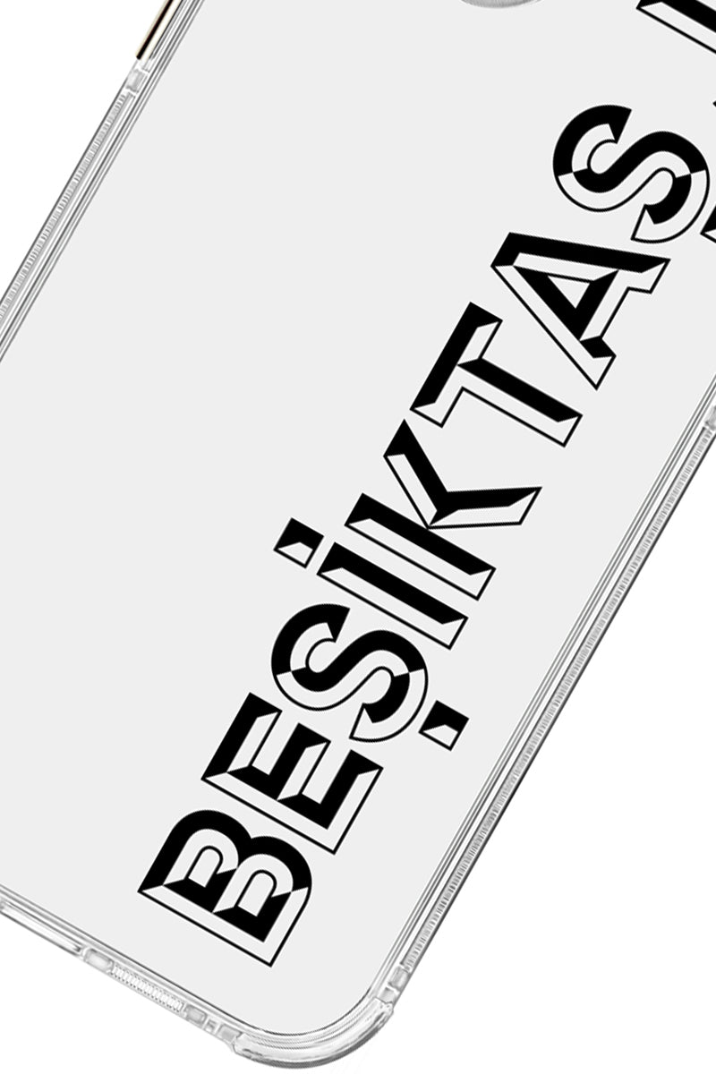 Beşiktaş JK Dikey Şeffaf Telefon Kılıfı