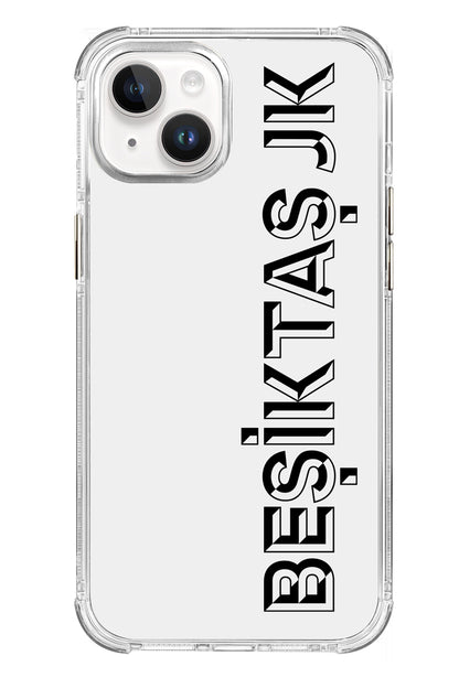 Beşiktaş JK Dikey Şeffaf Telefon Kılıfı