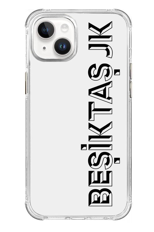 Beşiktaş JK Dikey Şeffaf Telefon Kılıfı