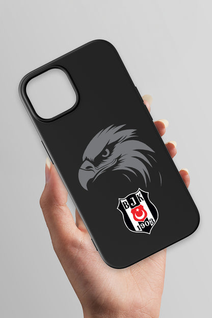 Beşiktaş Kartal Arma Siyah Silikon Telefon Kılıfı